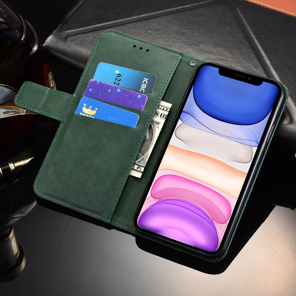 Винтажный кожаный чехол-книжка для Black Fox B4 mini NFC BMM541B чехол телефона чехол-кошелек