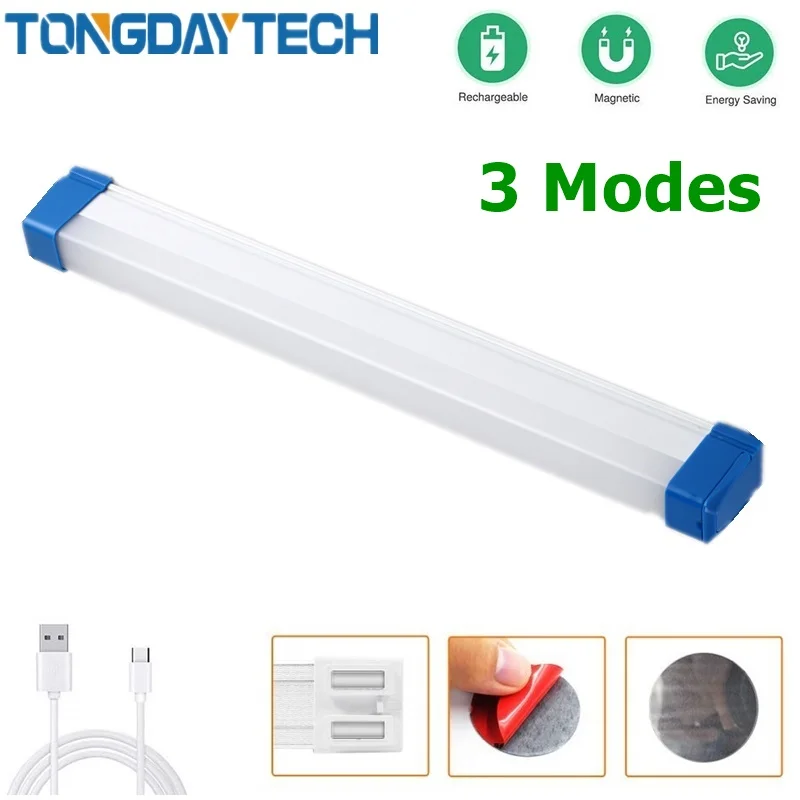 TONGDAYTECH 3 режима фонарик USB высокая мощность перезаряжаемый светодиодный для