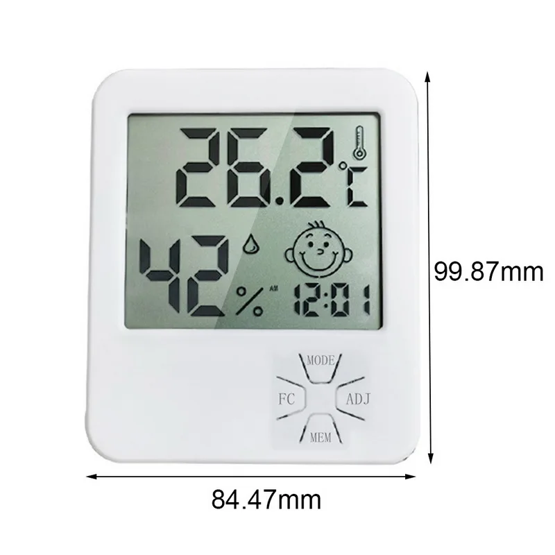 Цифровой термометр с гигрометром ЖК-дисплей электронный комнатный монитор