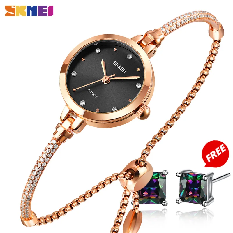 SKMEI Simple Women Quartz Watch Fashion Thin Ladies Watches Casual Female Girl Dress Clock 3Bar Waterproof Relogio Feminino 1805