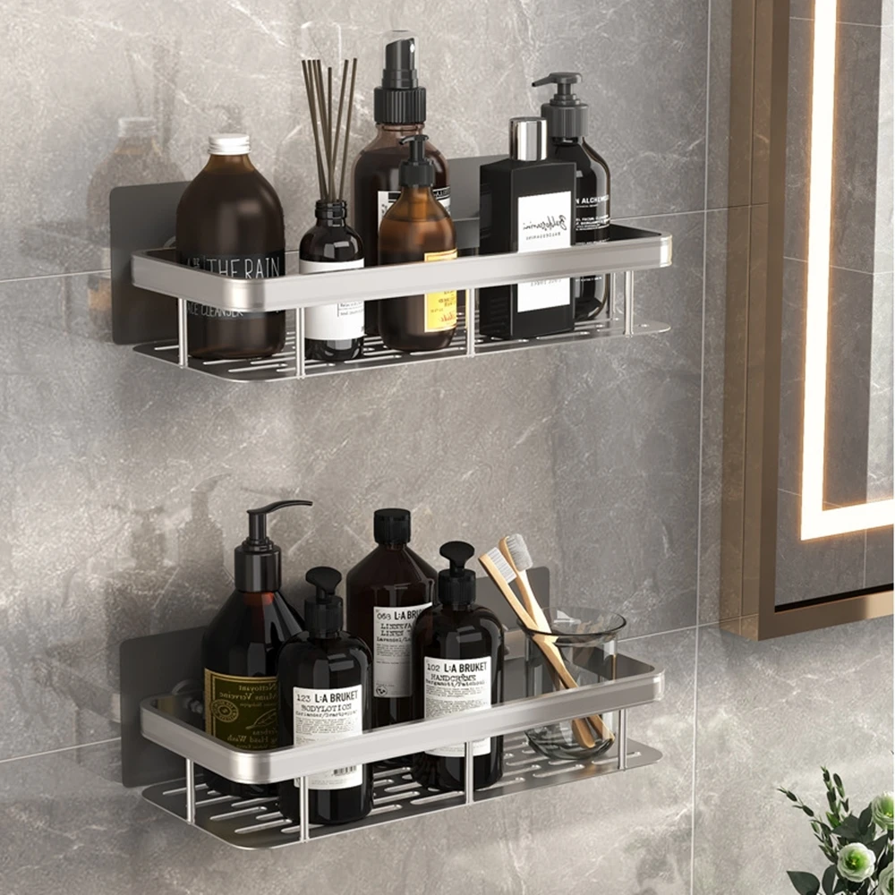 

Bathroom Shleves Set Полка для ванной No-drill Corner Shelf Shower Storage Rack Shampoo Holder with Hooks Toilet Organizer Tool