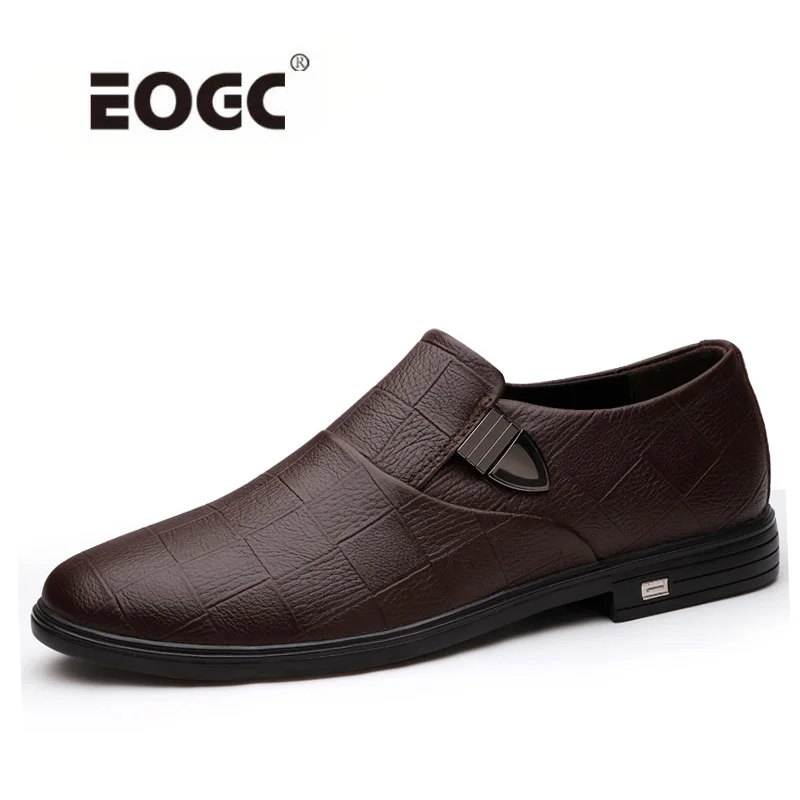 

High Quality Genuine Leather Shoes Men Soft Business Casual Shoes Flats Non-Slip Walking Men Shoes Sapato Masculino