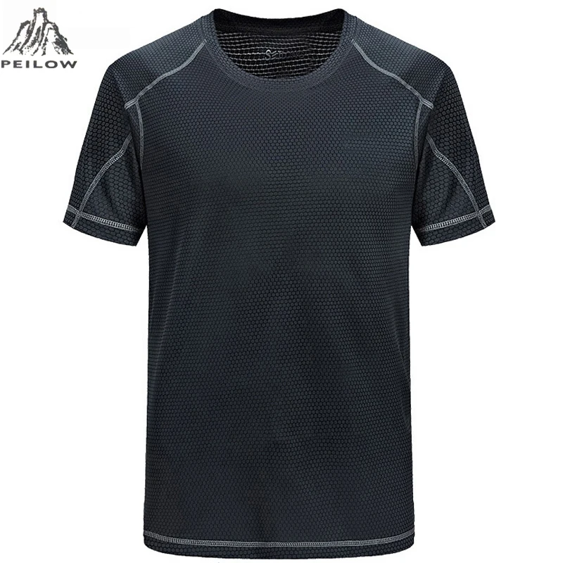 Peilow быстросохнущая Slim Fit Футболки для девочек Для мужчин с женщин сжатия рубашка