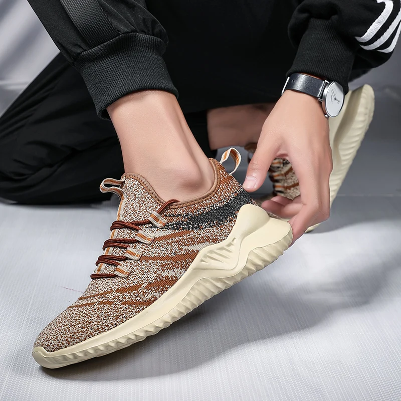 Лидер продаж мужские кроссовки дышащая сетка уличная спортивная обувь новая