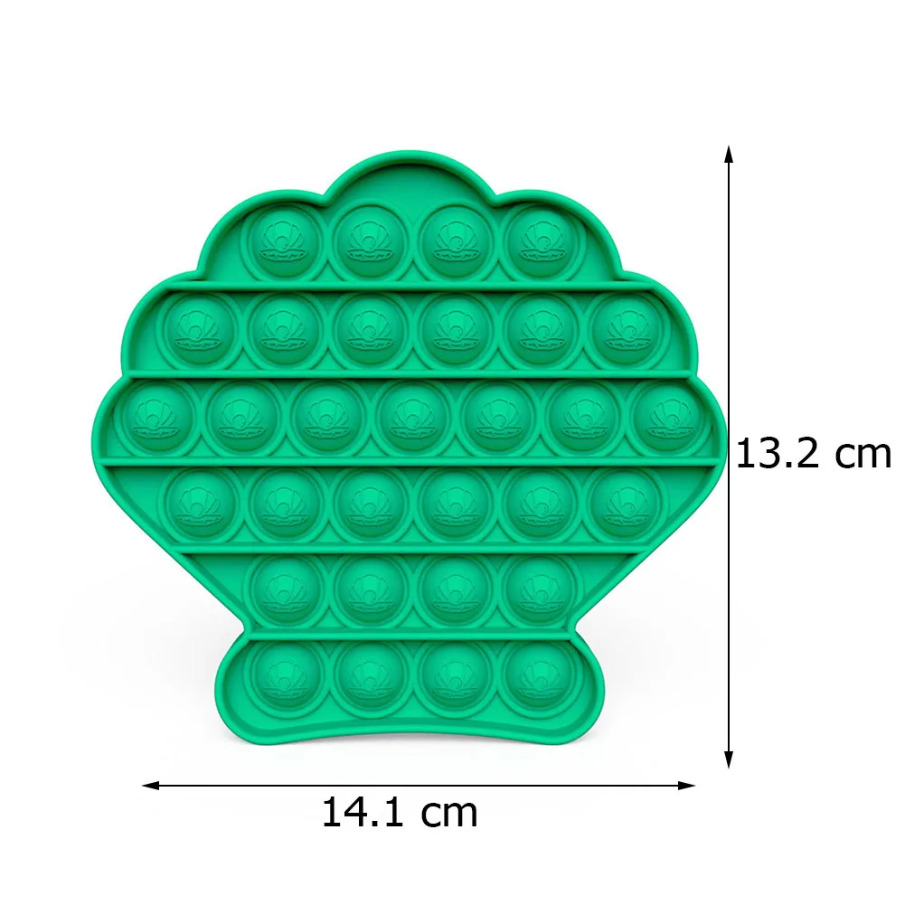 

Shell Push Bubble Sensory Fidget Adult Kid Autism Stress Relief Desktop Toy Press And Squeeze Toys Gifts For Children