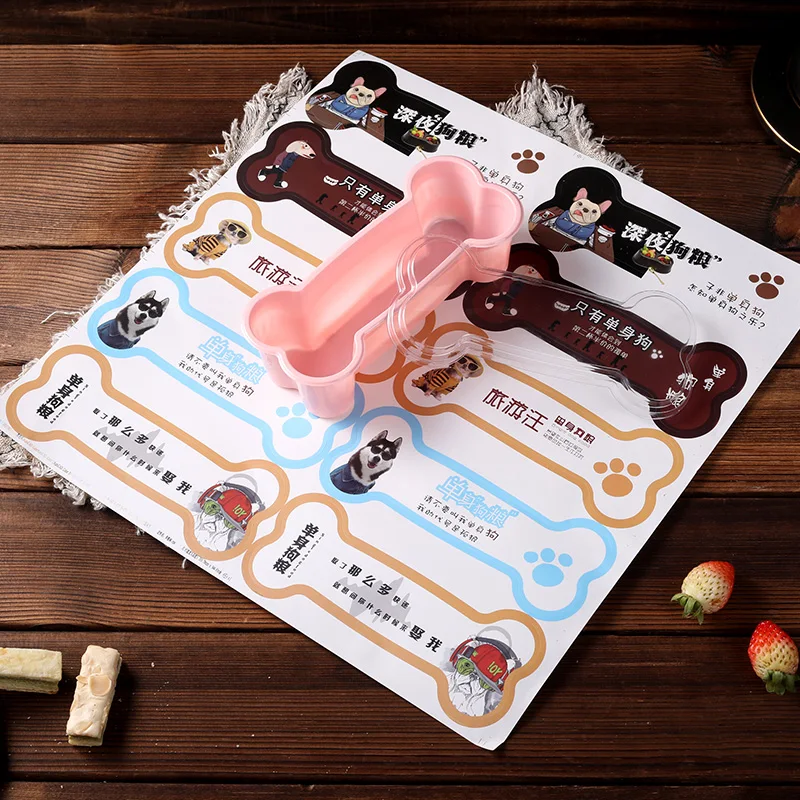 50 шт Высокое качество кости форма Творческий выпечки посылка десерт коробки для