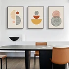 Абстрактная картина оранжевых линий, Художественная печать, минималистичный нейтральный настенный постер на холсте, настенные картины для спальни, украшение для гостиной