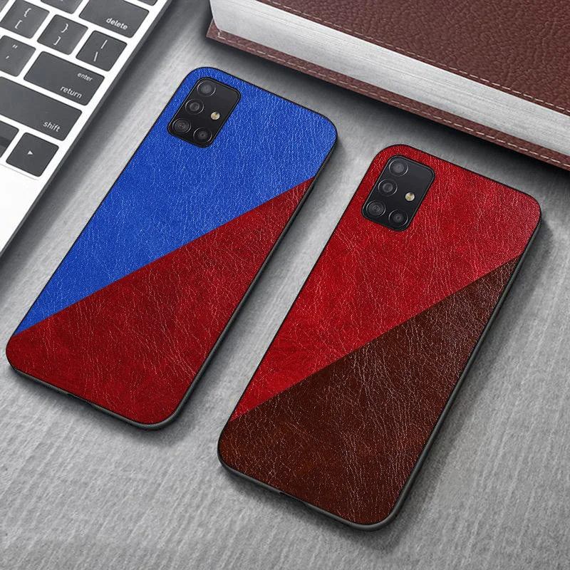 

PU Leather Cases For Samsung A31 Case Hard PC +TPU Phone Cover For Samsung Galaxy A51 A71 A41 A11 M31 M11 Fundas Bumper A 51 71