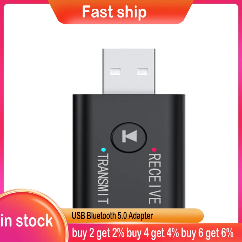 USB Bluetooth 5 0 адаптер-Ключ 4 для ПК динамик беспроводная мышь стерео HiFi аудио драйвер