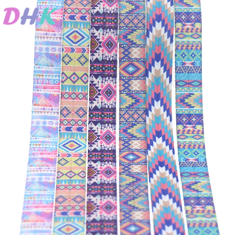 DHK 5/8 '✐ ярдов ацтекский этнический принт складной эластичный враг