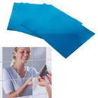 Съемные квадратные гибкие зеркальные настенные наклейки, 16 шт., Декор для дома, не стекло, F1FC