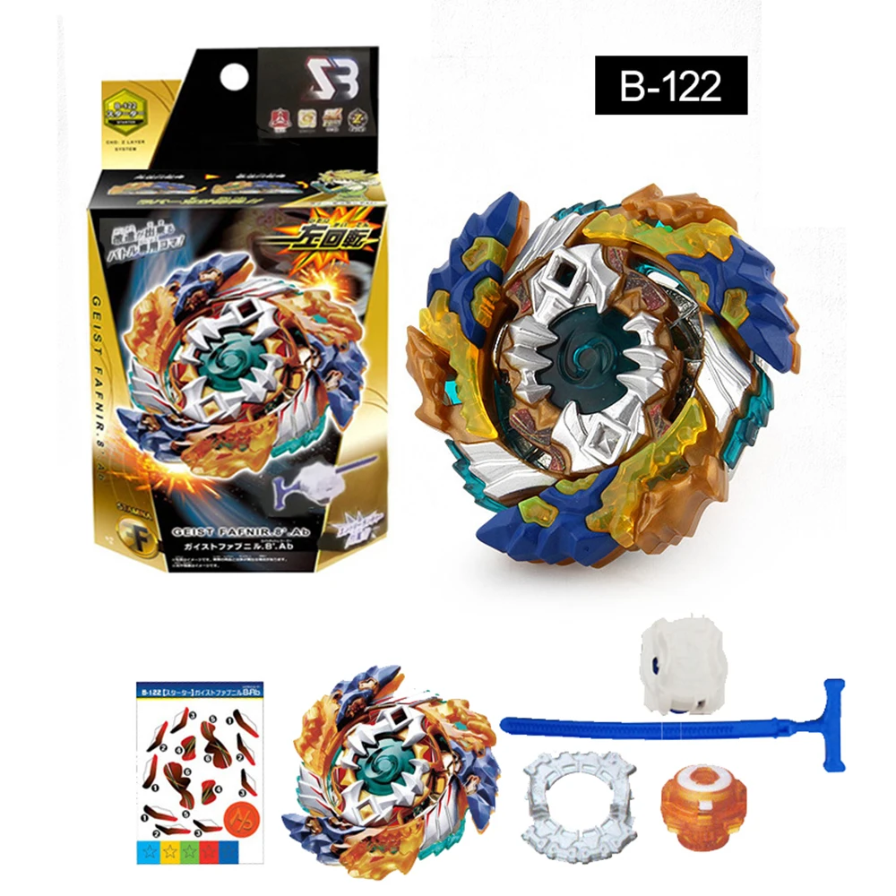 

SB Beyblades Burst Bebale Metal Fusion B122 Toys for Chidlren Alloy Assemble Gyro Toy with Luancher Gift for Kids