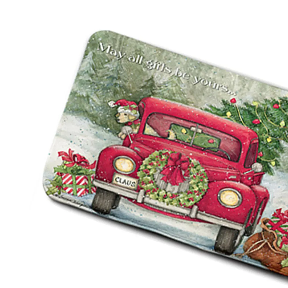 

Christmas Santa Claus Snowman Printing Style 5 Waterproof Shower Curtain Non-slip Mats Bath Carpets Toilet Seat Cover