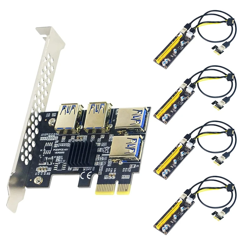 

PCI-E Riser Pcie Riser Bitcoin Mining Rig USB Miner PCIE Risers 16 Pin Riser Cable Mining GPU External Graphics Card