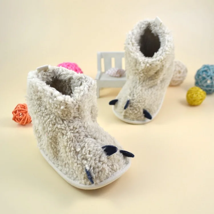 Зимние ботинки для новорожденных Нескользящие на мягкой подошве маленьких