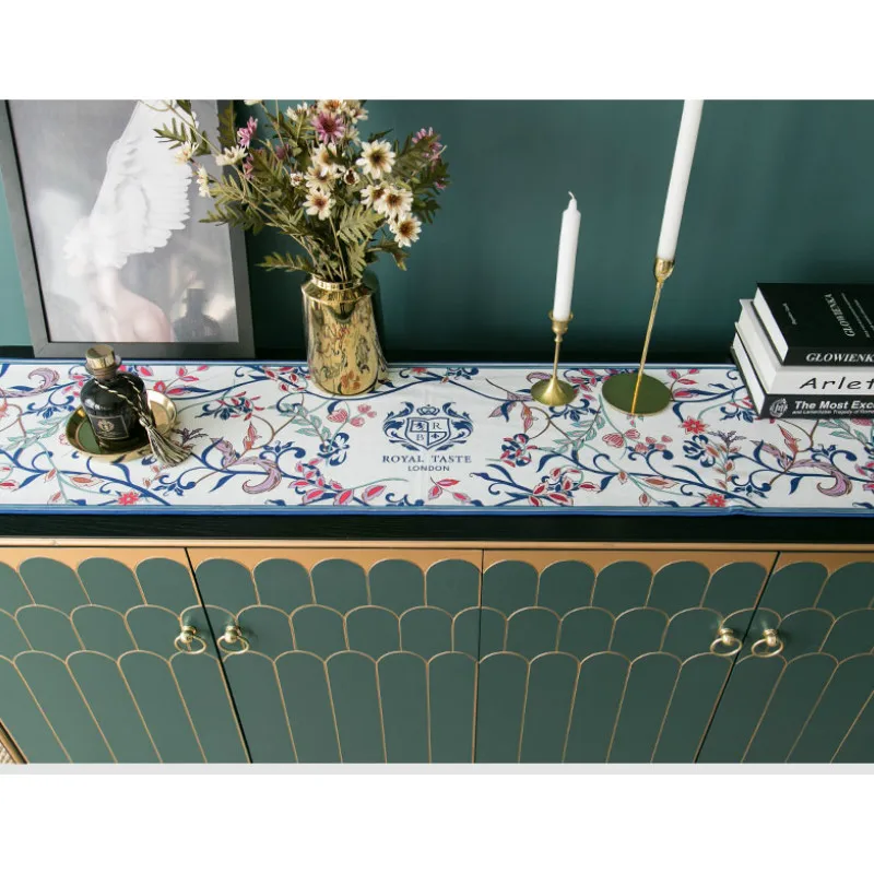 DUNXDECO скатерть с кисточками вечерние длинные покрытие для стола ткань