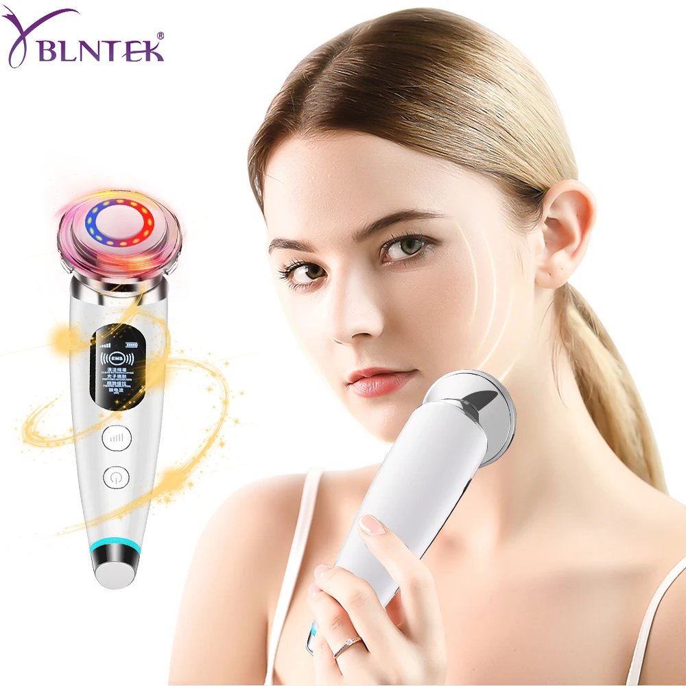

YBLNTEK EMS Facial Massager Skin Care Beauty Devices RF LED Light Therapy Remover Wrinkles Cleansing Beauty Machine Eye Care