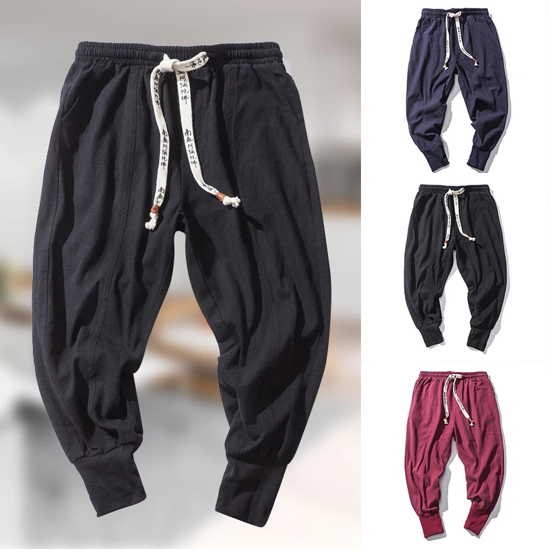

Harem Pants Men's Baggy Joggers Pants Drawstring Elastic Waist Sweatpants Casual Running Trousers Спортивные Штаны Женщин