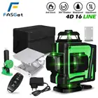 Лазерный уровень FASGet 34D самовыравнивающийся на 1216 линий горизонтальный и вертикальный крестообразный супермощный зеленый лазерный уровень