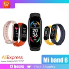 Новинка, Смарт-часы M6 AMOLED, фитнес-трекер, водонепроницаемый Mi Band 6, ремешок для Xiaomi, спортивный смарт-браслет для мужчин и женщин pk M5 M4