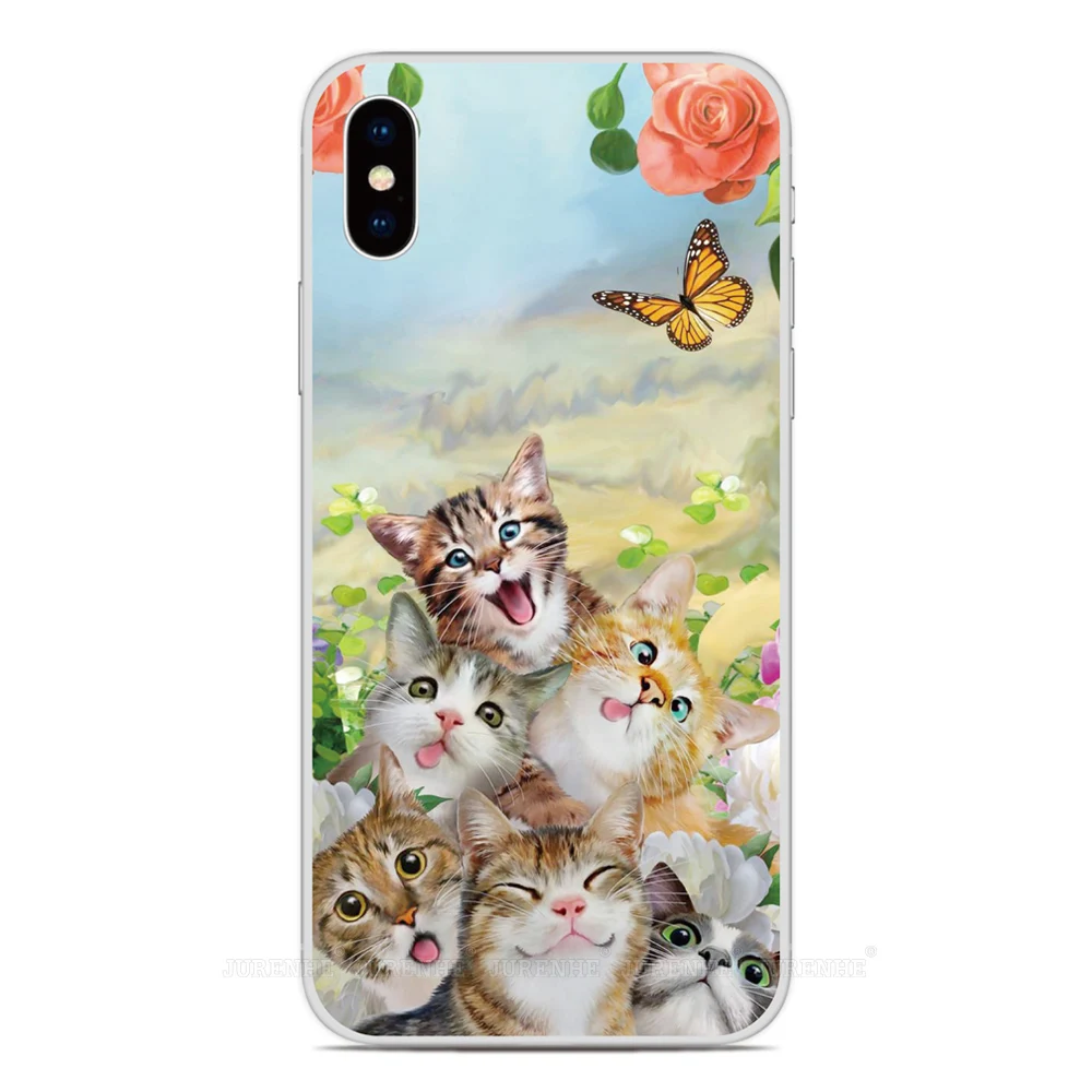 Милый Кот силиконовый чехол для телефона OPPO Find X2 Pro A9 A8 A5 A31 2020 A91 AX5S Realme 5 6 X50 Рино 3 A52