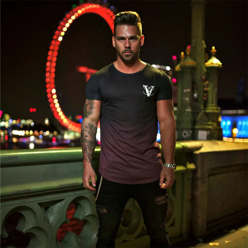 2019 Summer Fashion T Shirt Men Cotton Breathable Mens Short Sleeve Fitness t-shirt Gyms Tees Tight Casual Tops | Мужская одежда