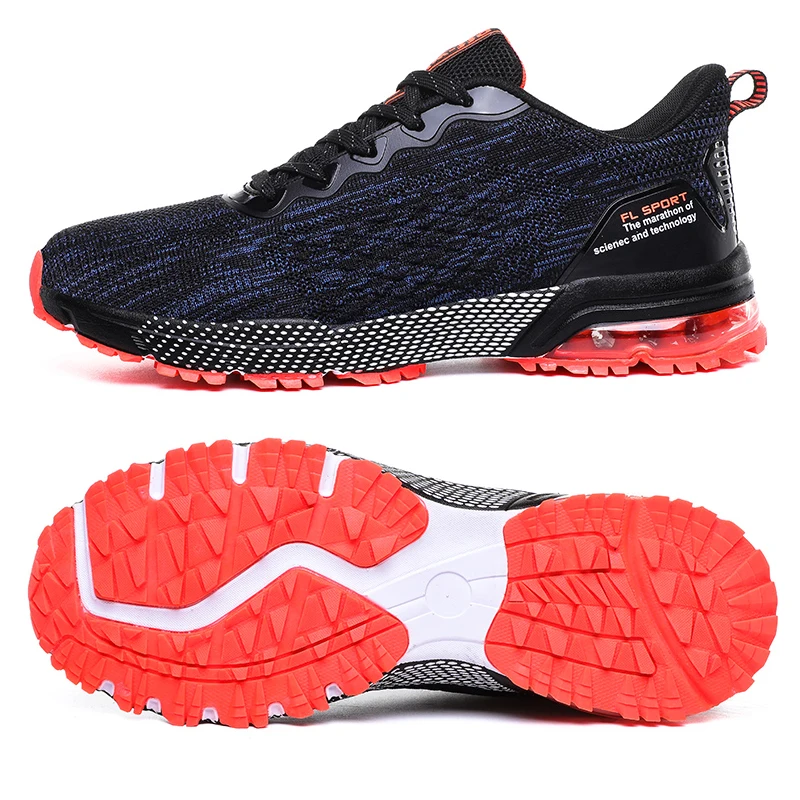 Новые тренировочные кроссовки Для мужчин большие размеры 38–46 синий серый