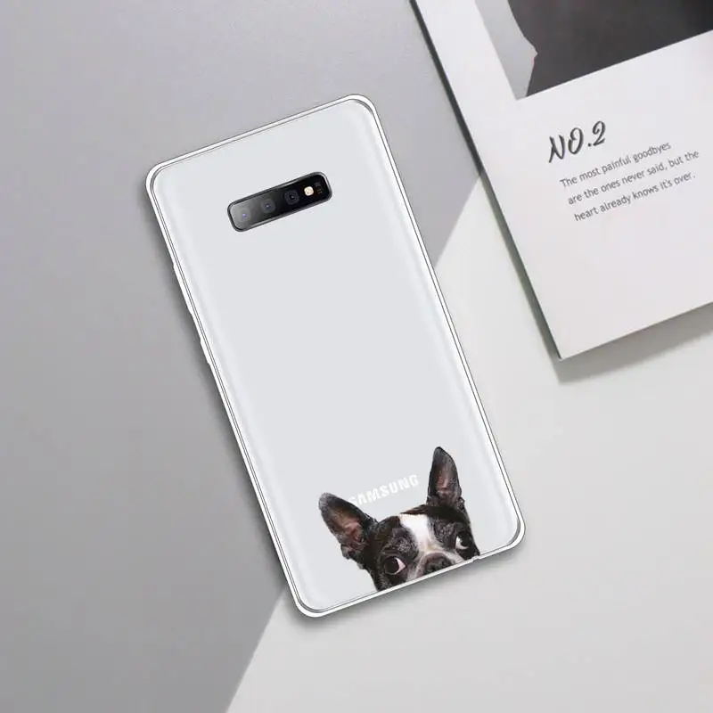 

Cute dog Phone Case Transparent For Samsung Galaxy A 71 21s S note 8 9 10 plus 20 ultra