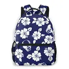 Женский рюкзак, детский школьный рюкзак для девочек-подростков, Женский дорожный рюкзак для ноутбука с рисунком черепа и гибискуса, 2021