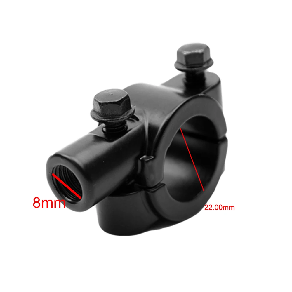 10 мм 7/8 "на руль мотоцикла или зеркало черного цвета с креплением для Kawasaki Ninja ZX14