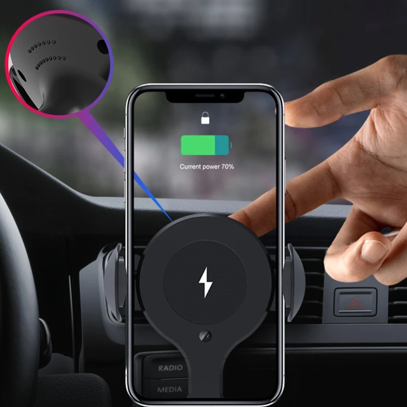 

Car Wireless Charger Infrared Induction Phone Holder Mount