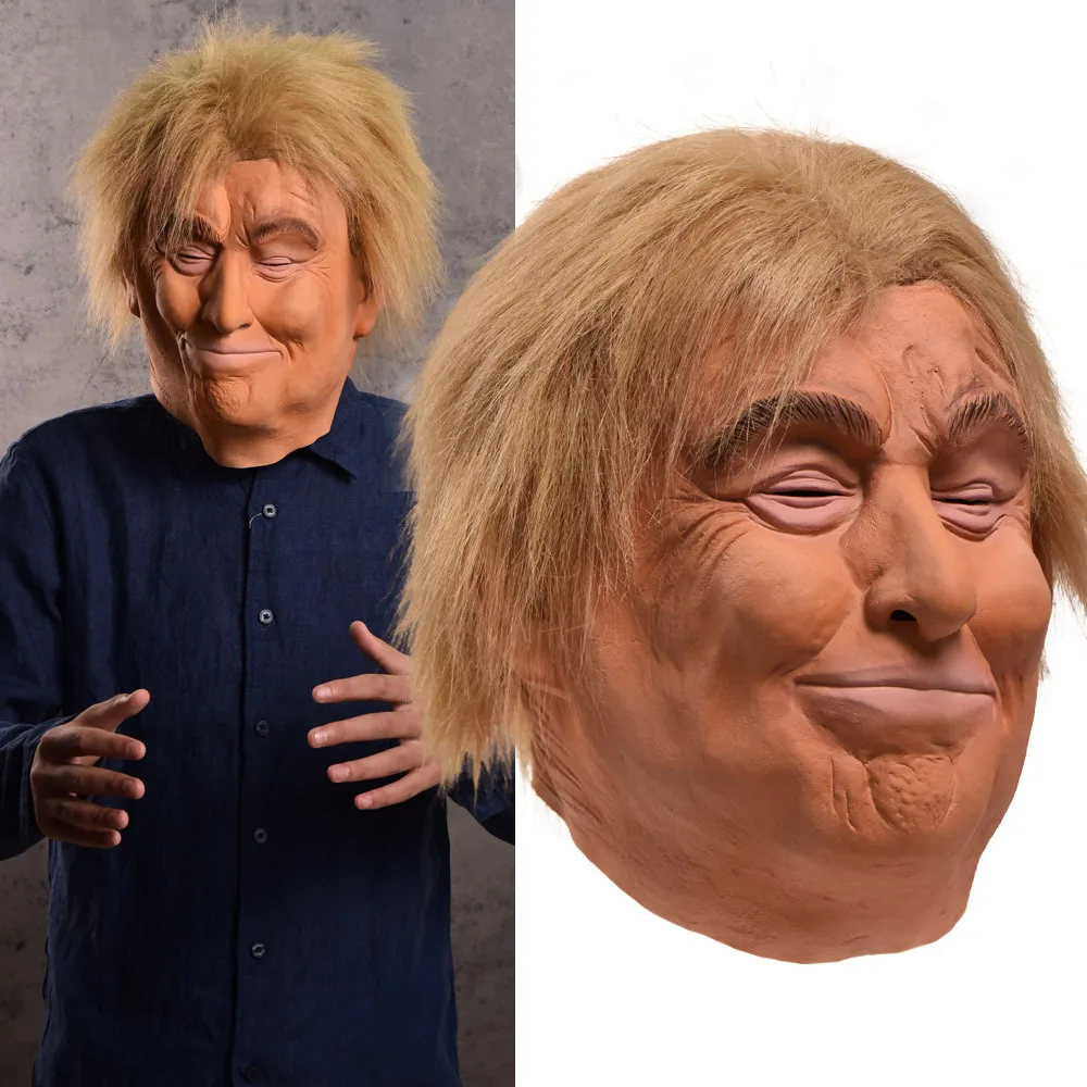 Mascarello маска Дональда Трампа рейва чистый костюм косплей латексные Реалистичные