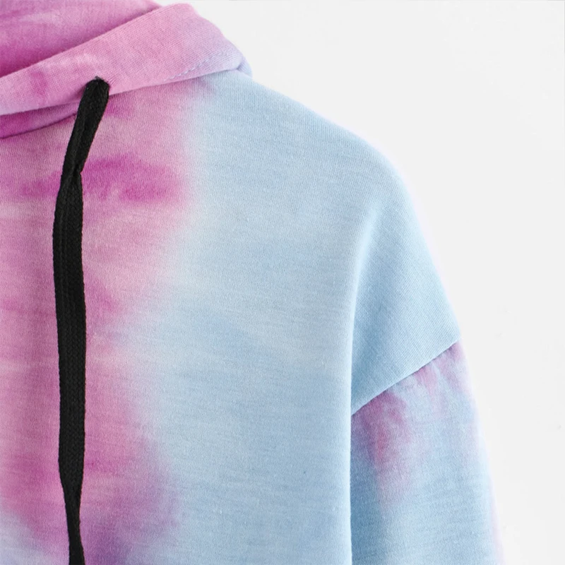 

Autumn New Sweatshirt Women O Neck Fashion printing Hoodies Casual Short Hooded Women Sweatshirt