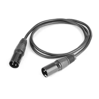 3 pin xlr male to male microphone extension cable audio extension cables cord wire line black for microphone