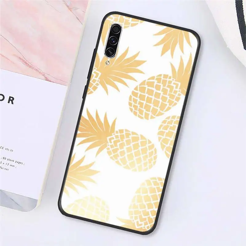 

Aesthetics pineapple pattern Phone Cases For Samsung galaxy S 9 10 20 A 10 21 30 31 40 50 51 71 s note 20 j 4 2018 plus