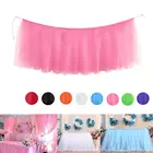 Разноцветная скатерть с юбкой, 100x70 см