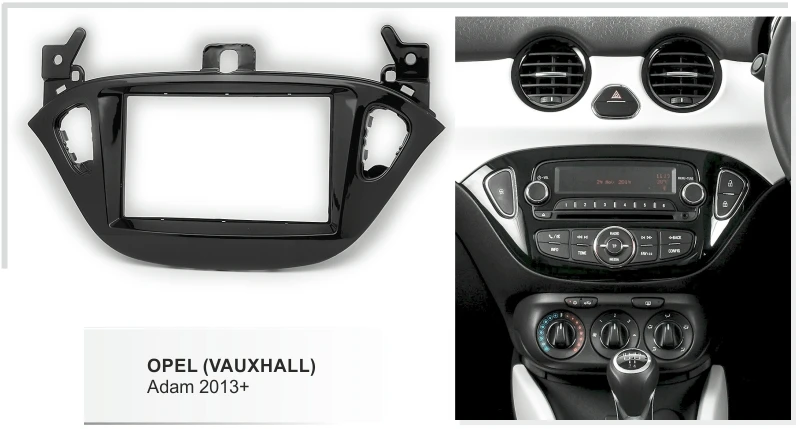 Car Facia for Opel Vauxhall Adam 2013+ Corsa (E) 2014+ Radio DVD Stereo CD Panel Dash Kit Trim Fascia Face Plate Bezel Console | Автомобили