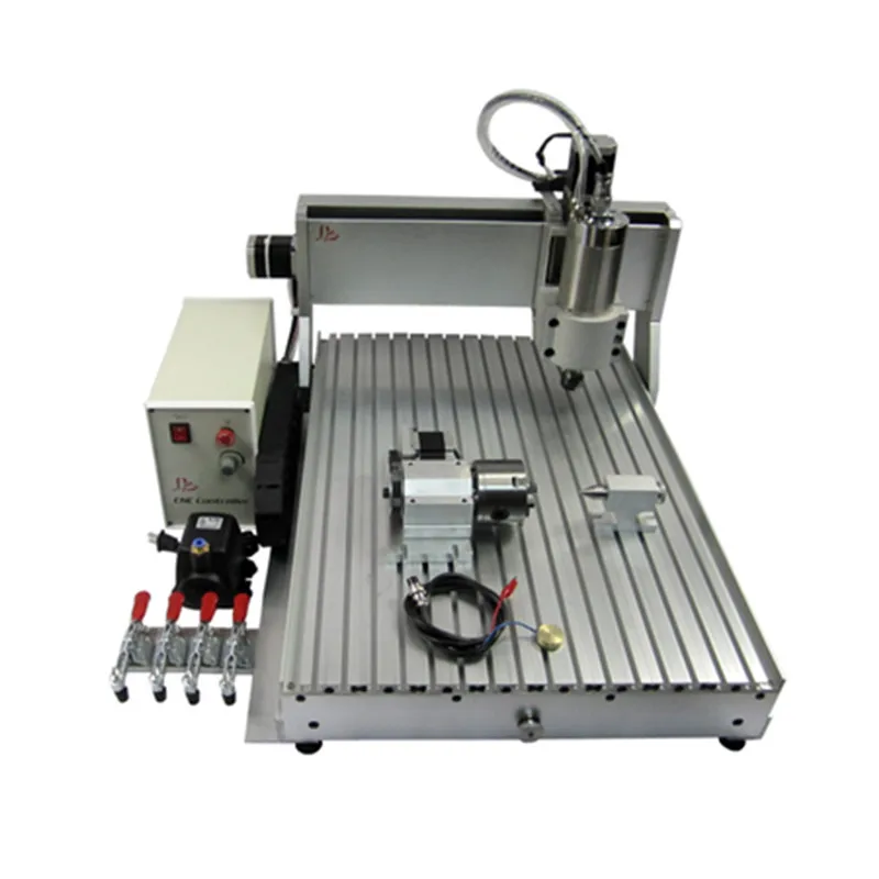 3D резьба по дереву маршрутизатор CNC6040 4 оси резки металла машины с USB портом бак