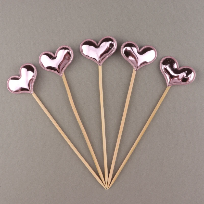 pink heart 5pcs Cakelove 5 шт/лот Прекрасный Сердце Звезда Корона торт Топпер для с изображением пирожного на день рожденья Детские флажки для душа вечерние свадебные украшения - Цвет: pink heart 5pcs
