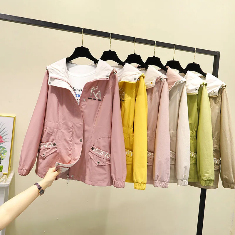 Весенне-осенняя ветровка пальто тонкая женская одежда новинка 2022 года Тренч с