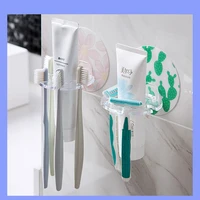 plastic multifunction holder toothpaste storage rack shaver tooth brush dispenser bathroom organizer accessories tools guanyao