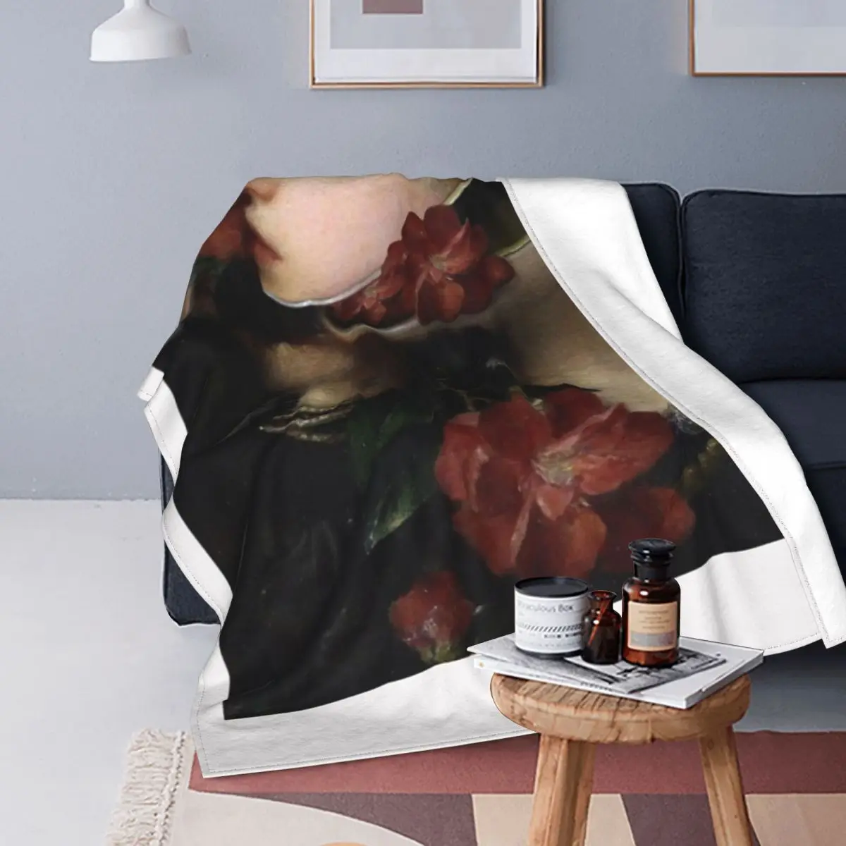 

Manta térmica a cuadros de Anime, para cama colcha, 220x240
