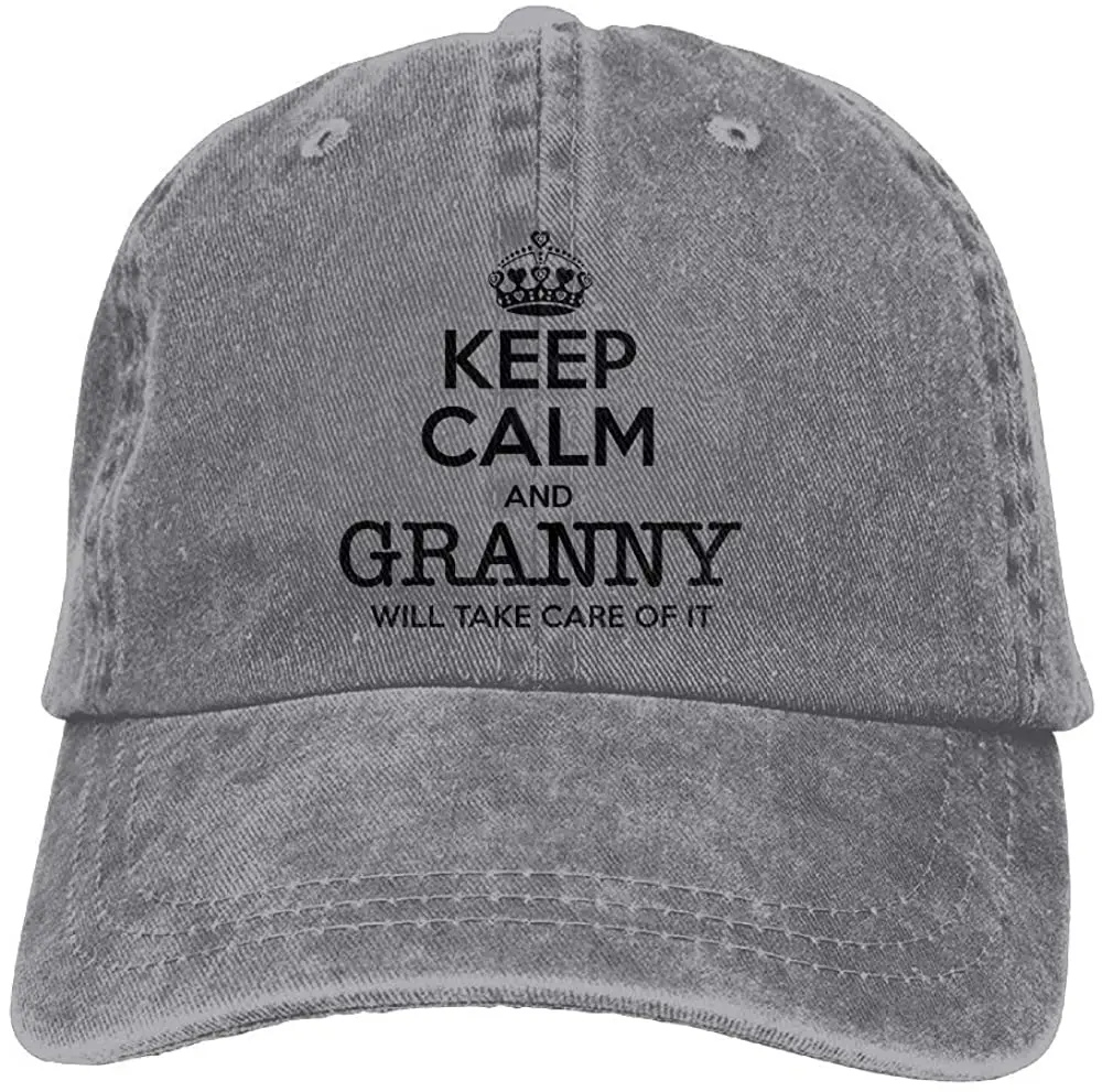 

Mother's Gift Keep Calm Granny Will Take Care of It Unisex Denim Baseball Cap
