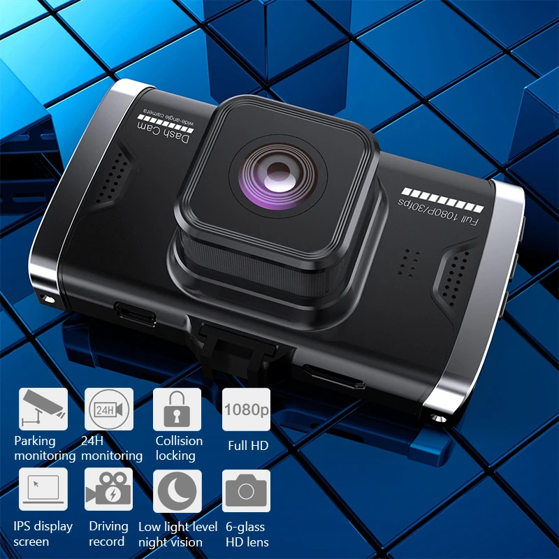HD Car Rear View Camera Dual lens DVR Dash Cam Recorder Mirror Reverse Video USB Monitoring Parking Image | Автомобили и