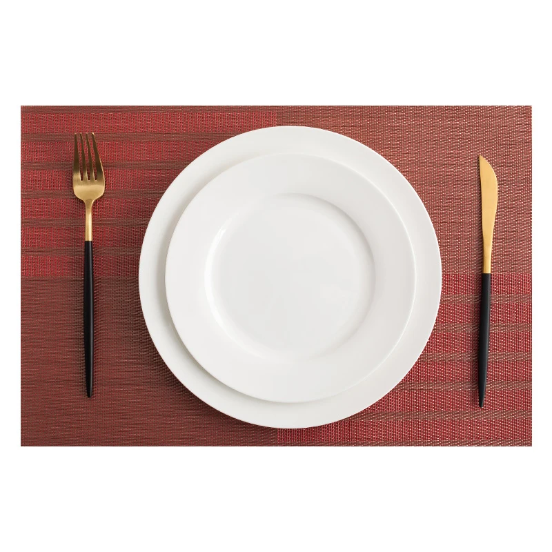 Домашние коврики для стола тканые Winyl набор из 4 шт. обеденного моющаяся кухня 40x50