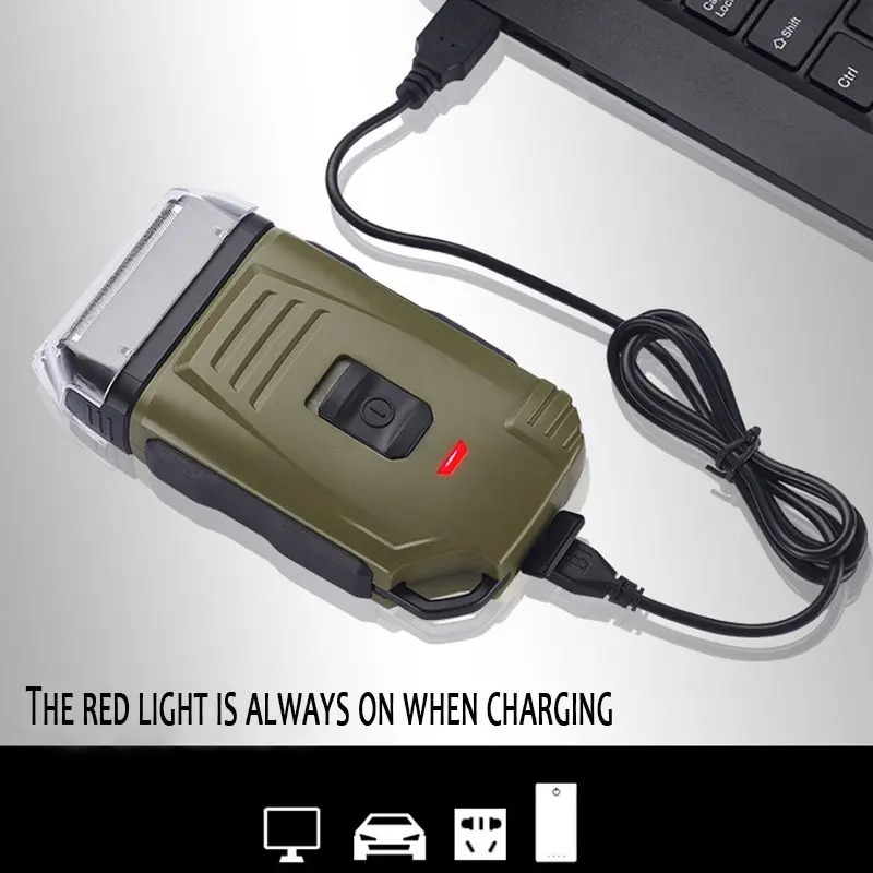 Беспроводной Мощный бритвенный станок для сухого и влажного бритья волос |