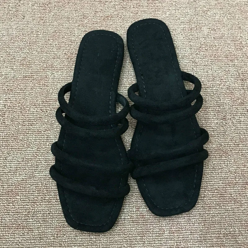 2020 летние пляжные шлепанцы Женские Милые Повседневные тапочки Удобные флоковые