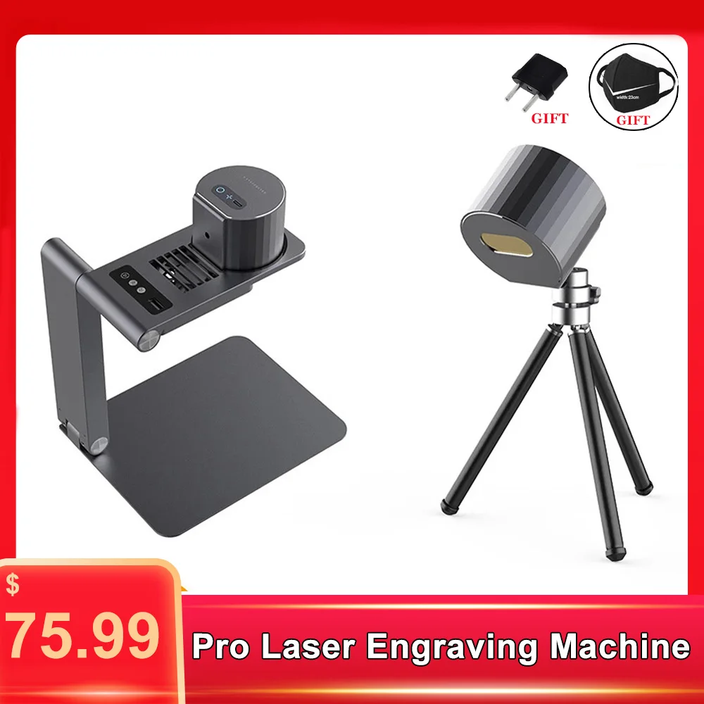 Настольный лазерный гравировальный 3D принтер Pro портативный станок резак