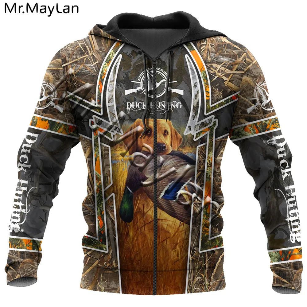 

New Mallar Duck Hunting 3D Printed Jacket Men/women Harajuku Hoodie Unisex Casual Streetwear Sweatshirt Pullover sudadera hombre