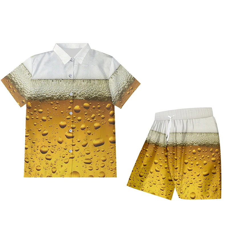 Костюм мужской с футболкой и шортами крутая модная 3D майка в стиле хип-хоп